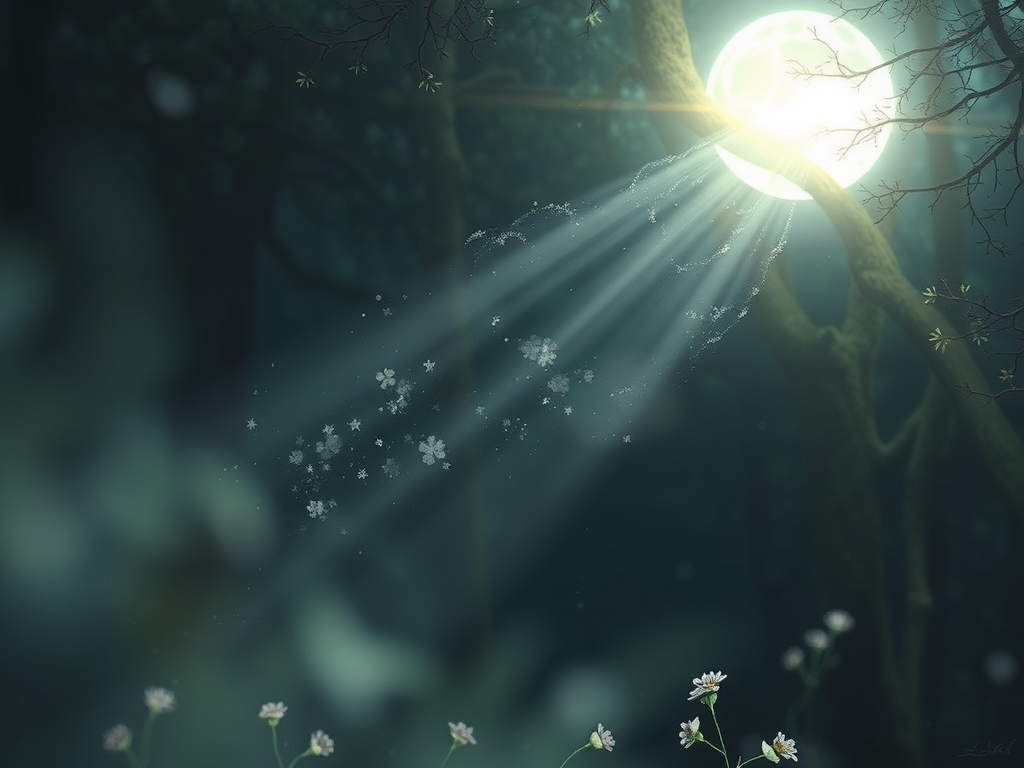 Micropoetry Moonbeam- by Heather Mirassou